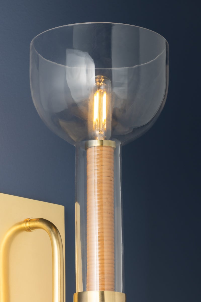 Hudson Valley Lighting NARROWSBURG Wall Sconce — Aged Brass