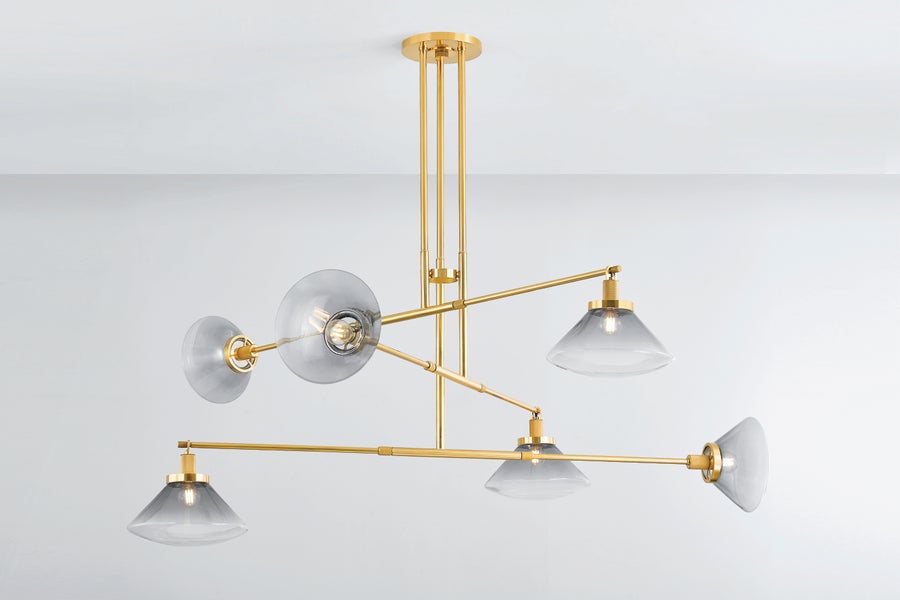 Hudson Valley Lighting MENDON CHANDELIER — Aged Brass