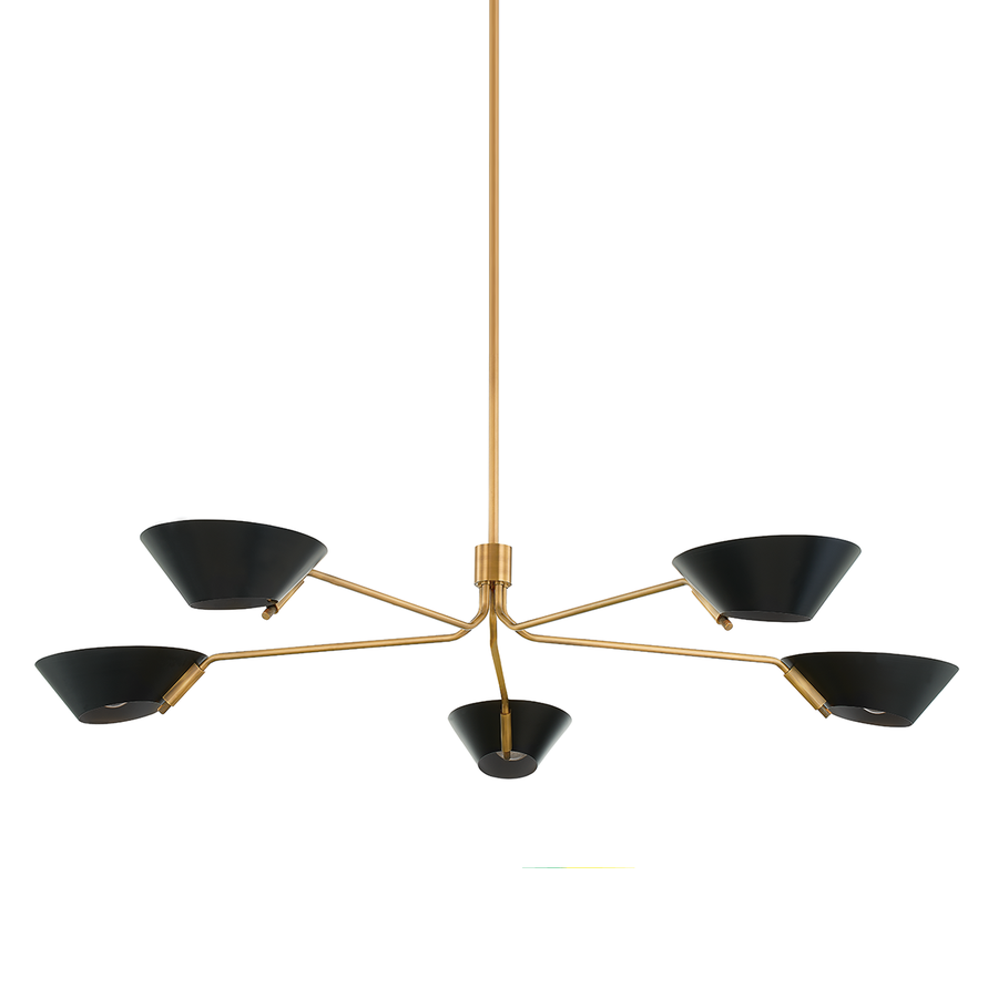 Troy Lighting Sacramento Chandelier — F8163-PBR/SBK