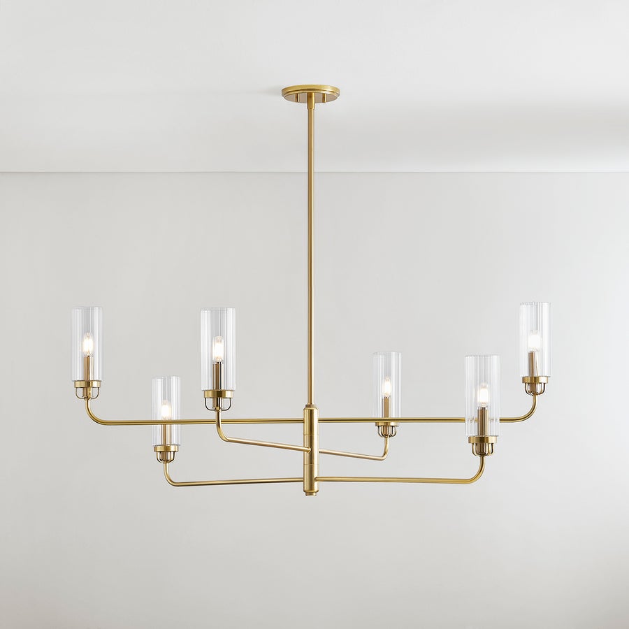 Hudson Valley Lighting HALIFAX Chandelier — Aged Brass