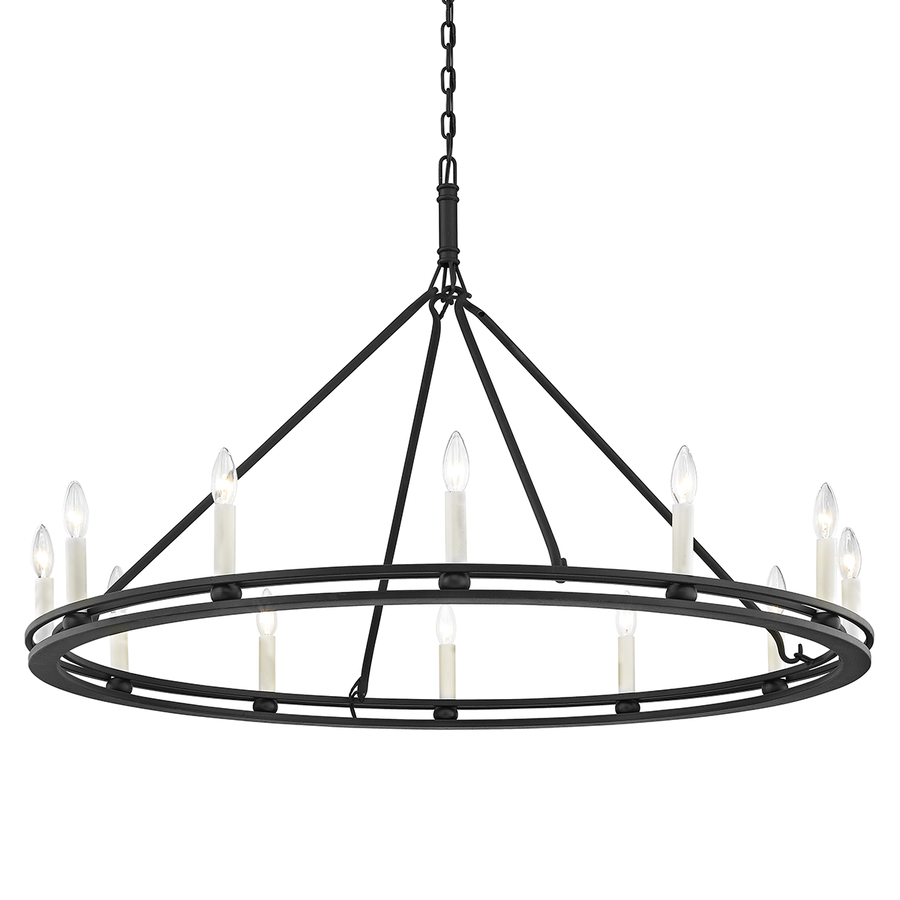 Troy Lighting Sutton Chandelier — F6237-TBK
