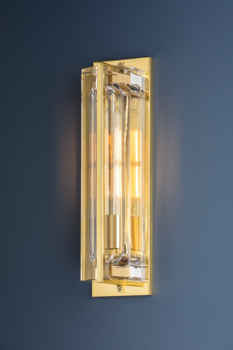 Hudson Valley Lighting Hawkins Wall Sconce — Aged Brass