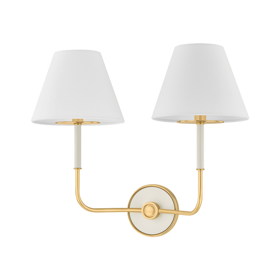 Hudson Valley Lighting Wedgewood Wall Sconce — MDS2201-AGB/OW