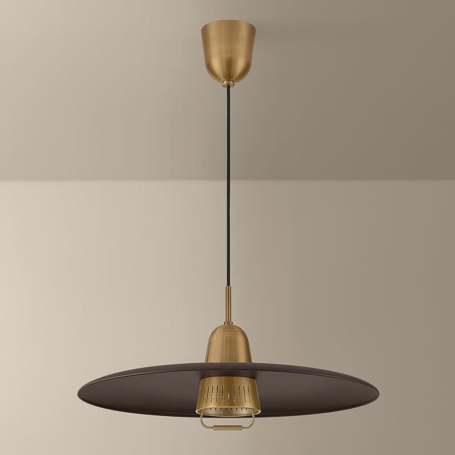Troy Lighting Gilroy Pendant — F2625-PBR/BRZ