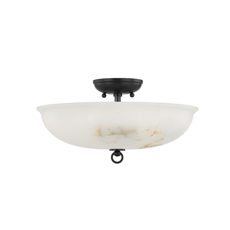 Hudson Valley Lighting SOMERSET Semi Flush — Distressed Bronze