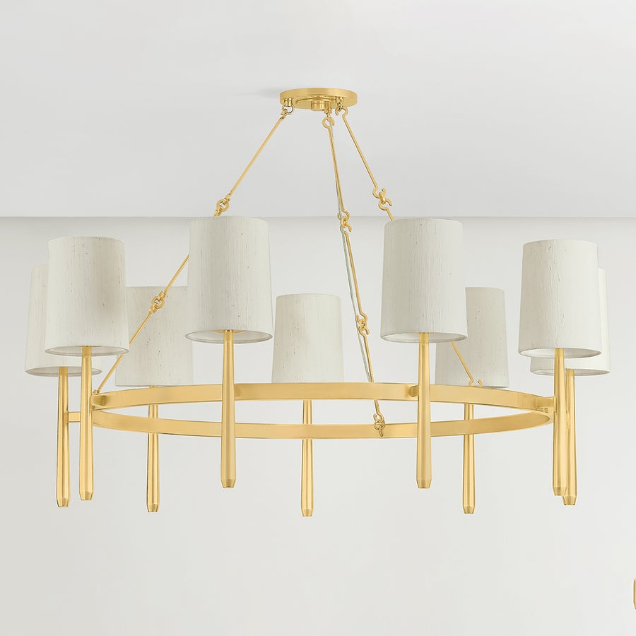 Hudson Valley Lighting BRIDGETON Chandelier — Aged Brass