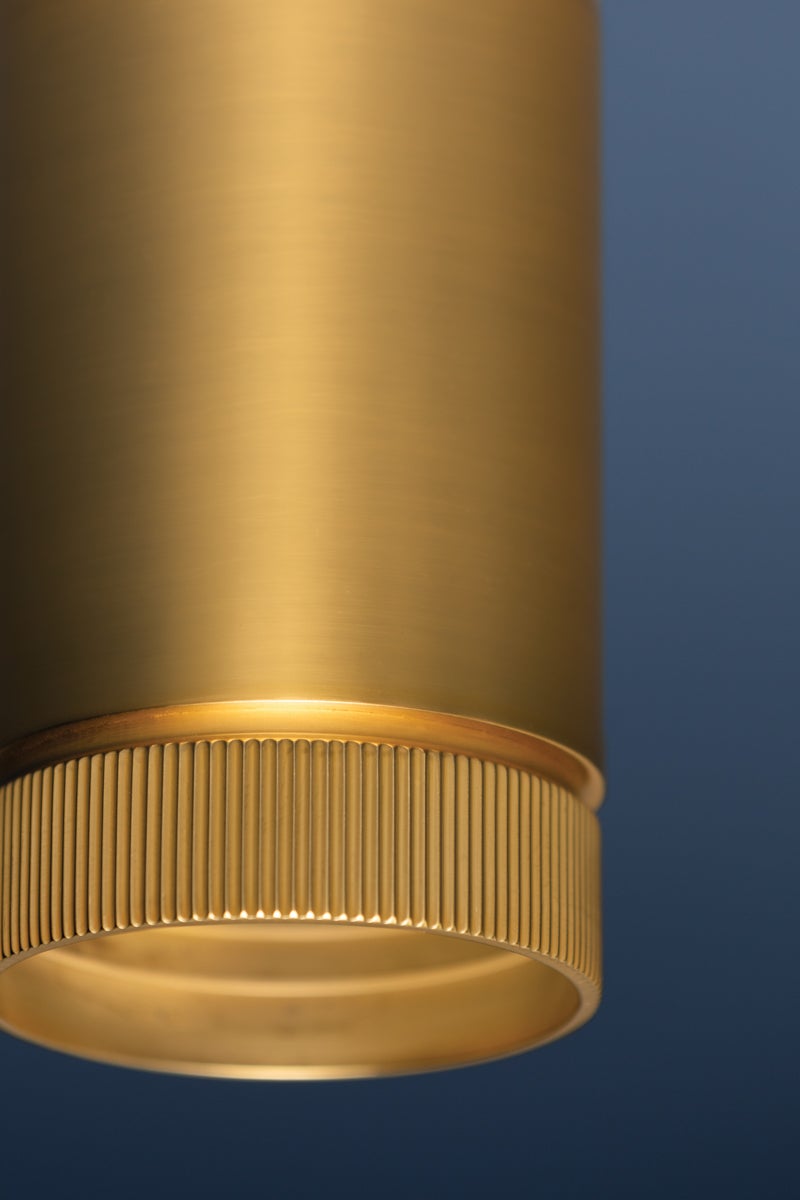 Hudson Valley Lighting DIGHTON FLUSH MOUNT — Aged Brass