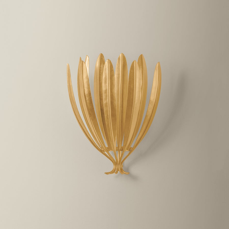 Hudson Valley Lighting Whitfield Wall Sconce — Vintage Gold Leaf