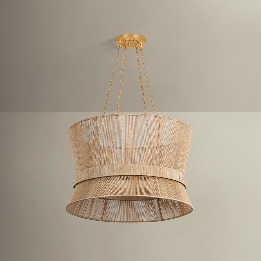 Hudson Valley Lighting Ocean Hill Pendant — Vintage Gold Leaf