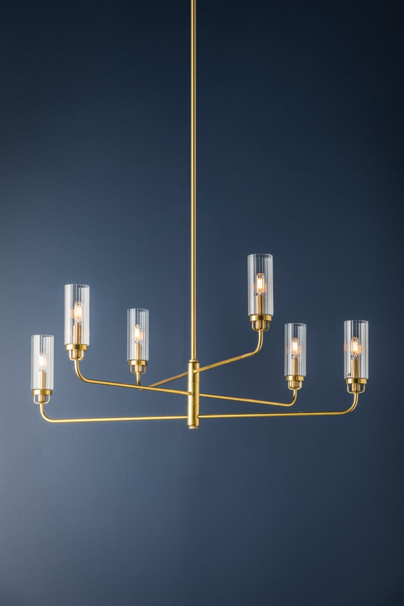 Hudson Valley Lighting HALIFAX Chandelier — Aged Brass