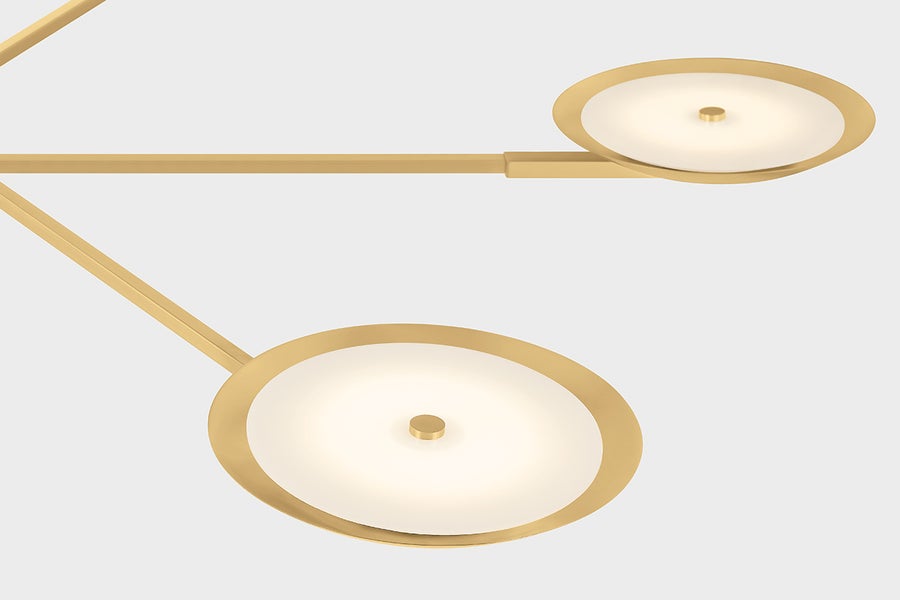 Hudson Valley Lighting JOHNSON Chandelier — Aged Brass