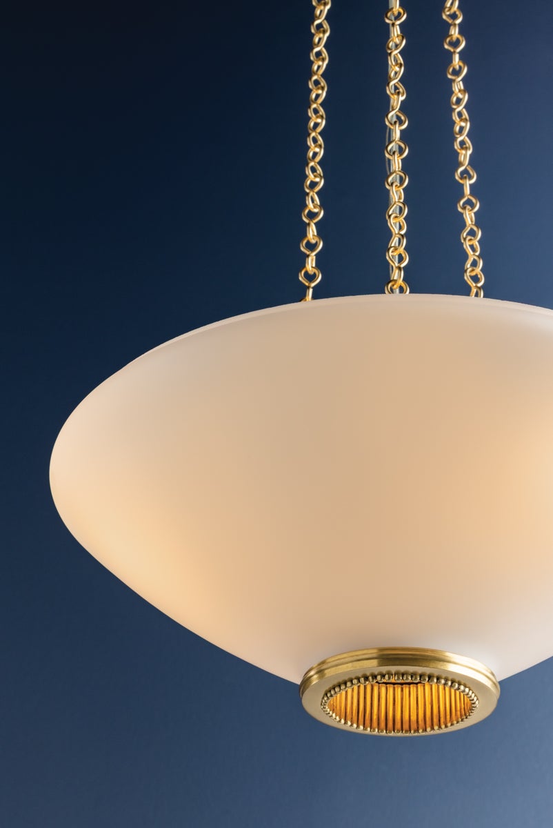 Hudson Valley Lighting AWOSTING Pendant — Aged Brass