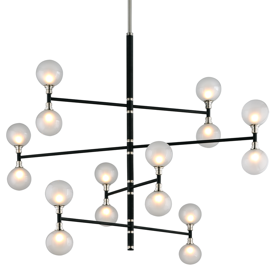Troy Lighting Andromeda Chandelier — F4827-TBK/PN