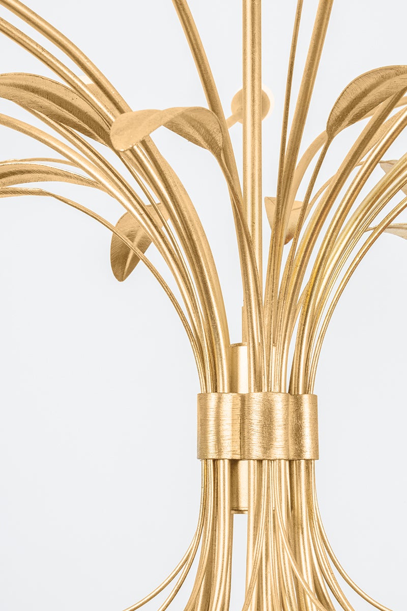 Hudson Valley Lighting BILSTON Chandelier — Vintage Gold Leaf