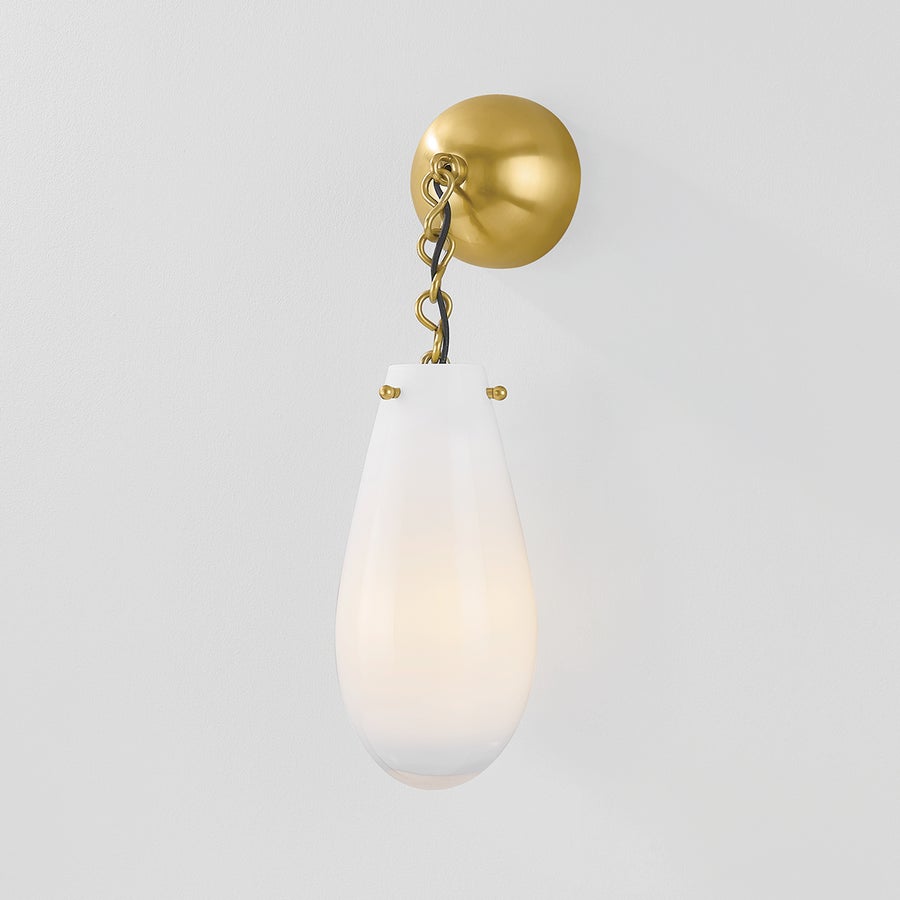 Hudson Valley Lighting CLARKSTOWN Wall Sconce — Aged Brass