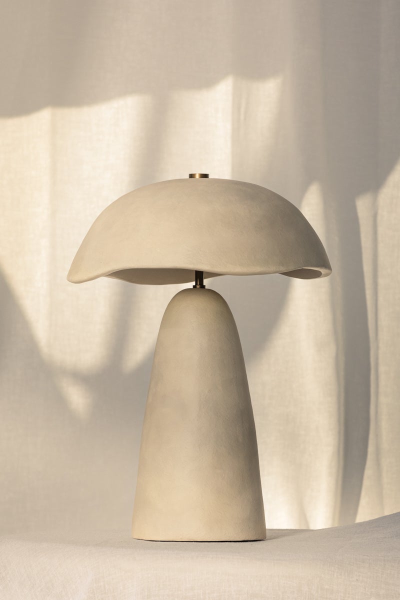 Troy Lighting Soloma Table Lamp — PTL1222-PBR/CAE
