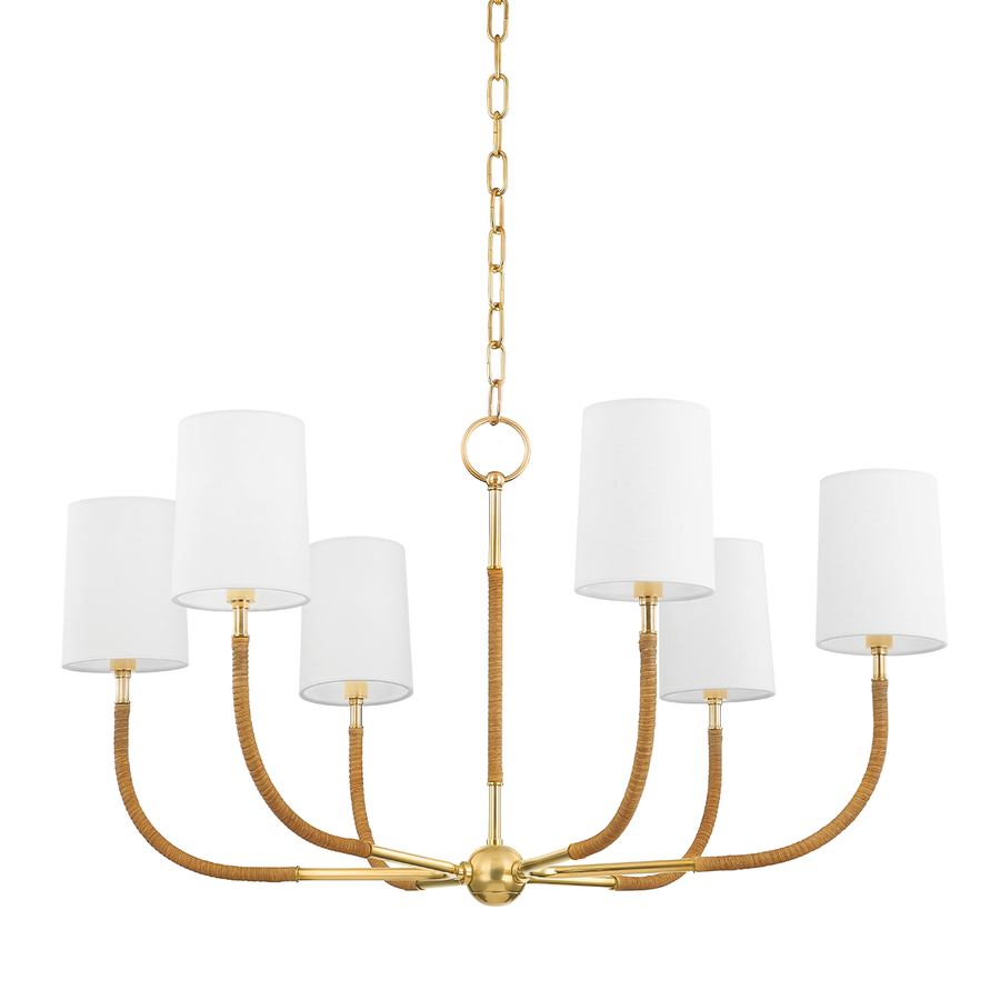 Hudson Valley Lighting Webson Chandelier — Aged Brass