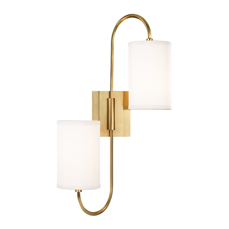 Hudson Valley Lighting Junius Wall Sconce — Aged Brass