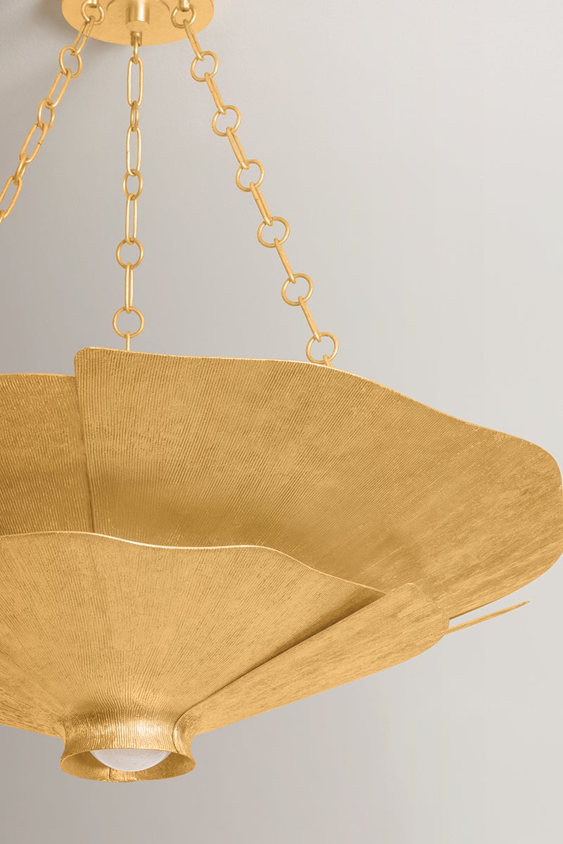 Hudson Valley Lighting Spring Valley Chandelier — Vintage Gold Leaf