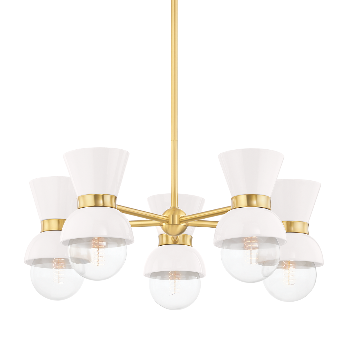 Contemporary chandelier - CAIRO MID-CENTURY - Mullan Lighting