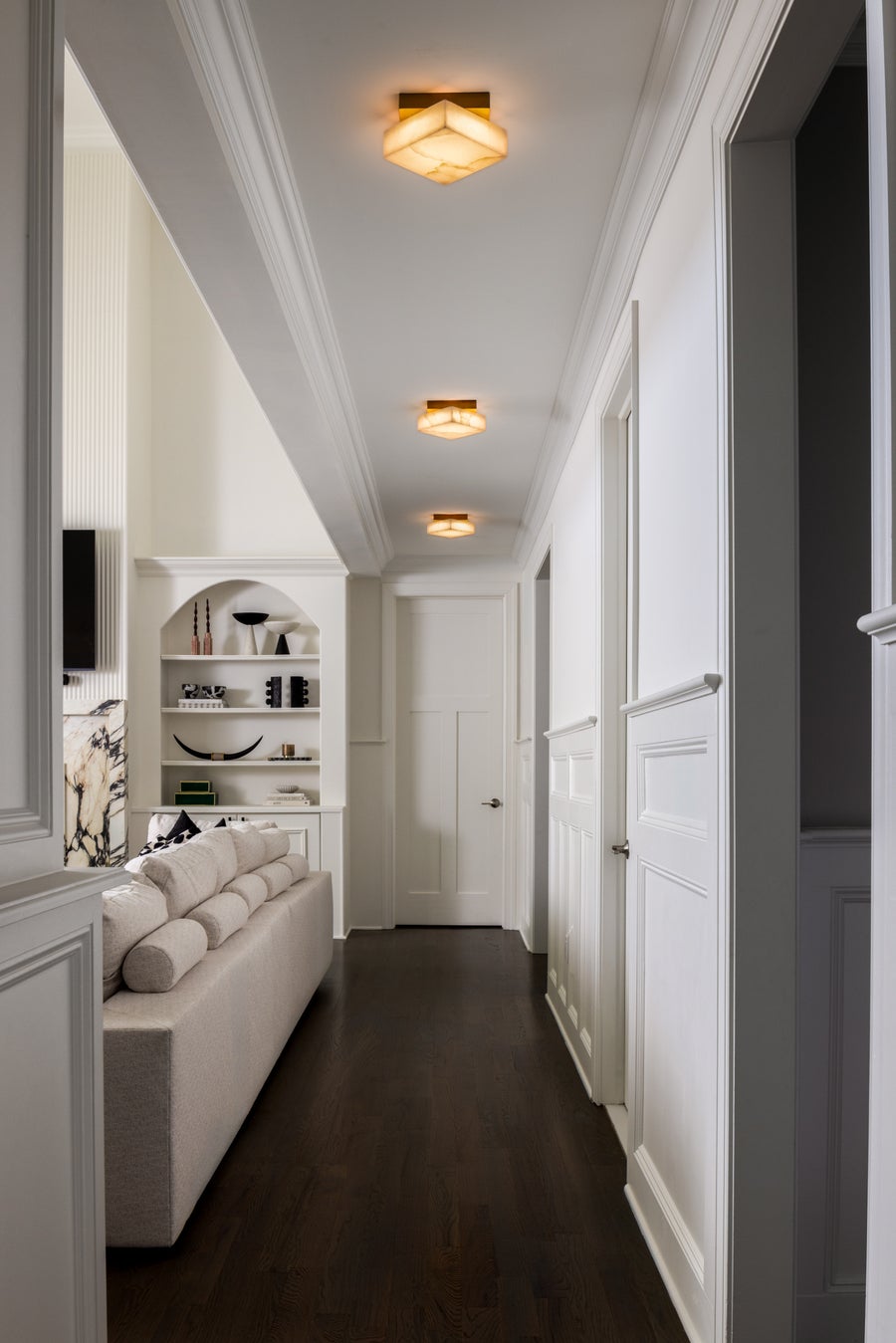 Hudson Valley Lighting Brockton Flush Mount — Aged Brass