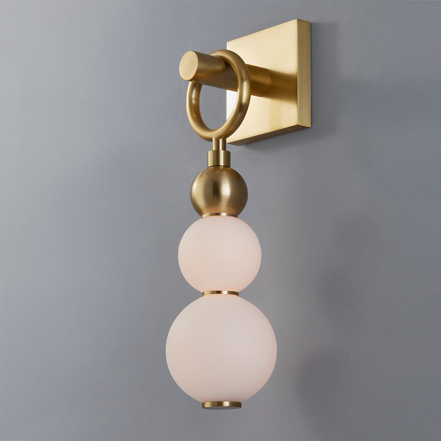 Hudson Valley Lighting Perrin Wall Sconce — Aged Brass