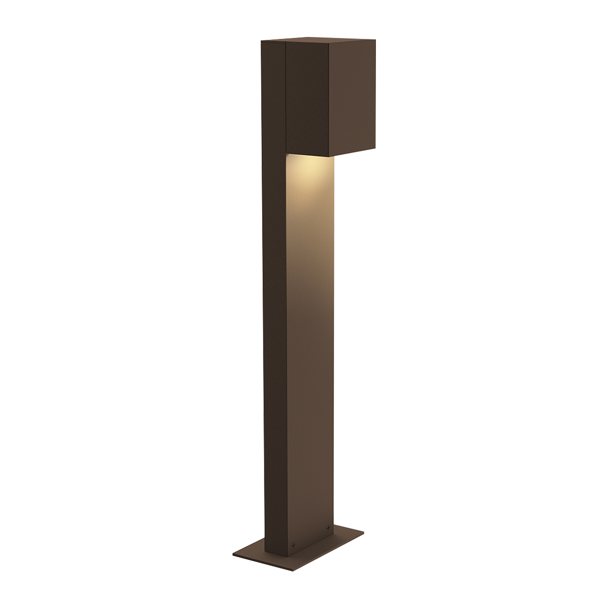 Box Bollards in TEXTURED BRONZE