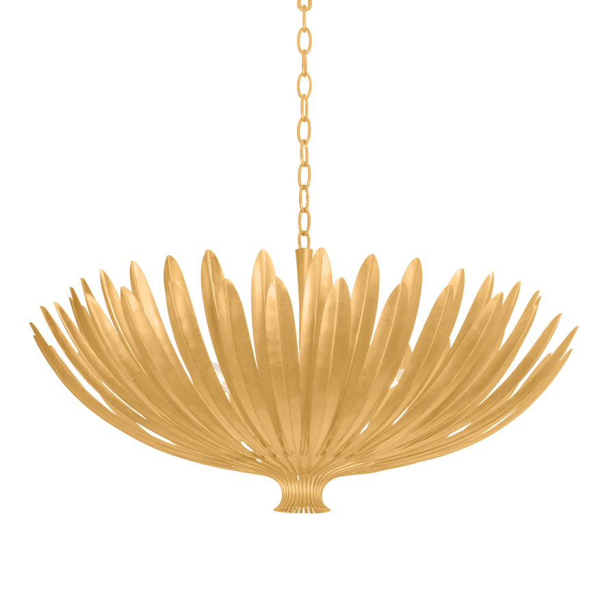 Hudson Valley Lighting Whitfield Chandelier — Vintage Gold Leaf
