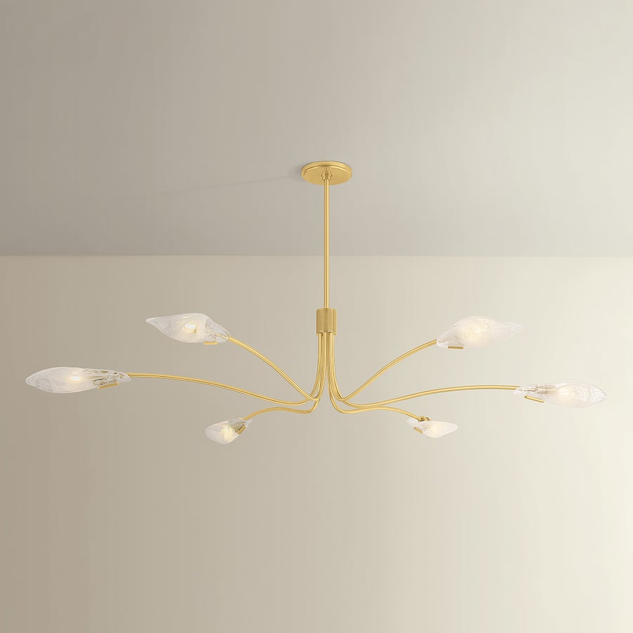 Hudson Valley Lighting Tenafly Chandelier — Aged Brass