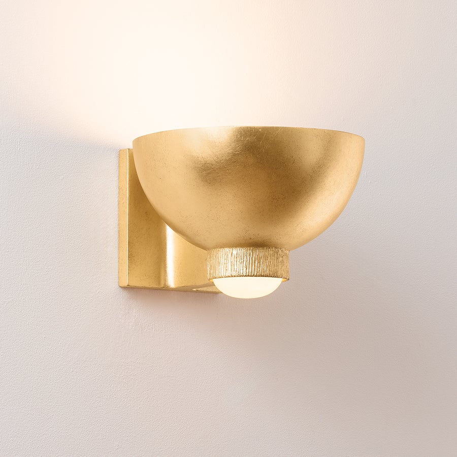 Hudson Valley Lighting FAIRVIEW Wall Sconce — Vintage Gold Leaf