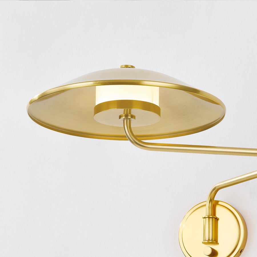 Hudson Valley Lighting BROCKVILLE Wall Sconce — Aged Brass