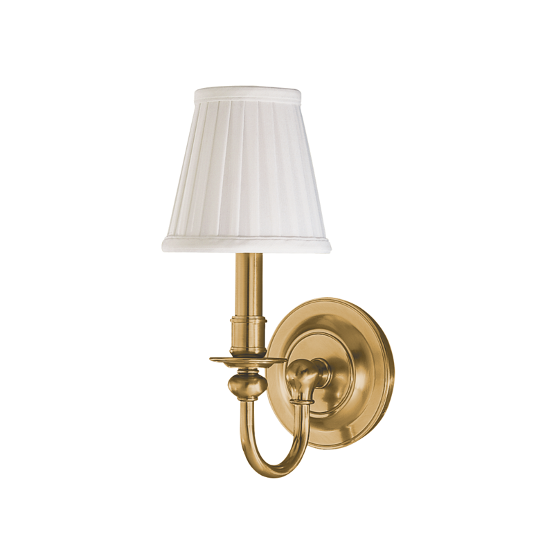 Hudson Valley Lighting Beekman Wall Sconce — Aged Brass
