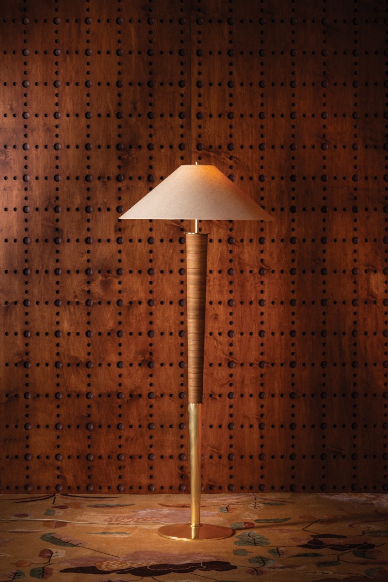 Hudson Valley Lighting BOHICKET Floor Lamp — Aged Brass