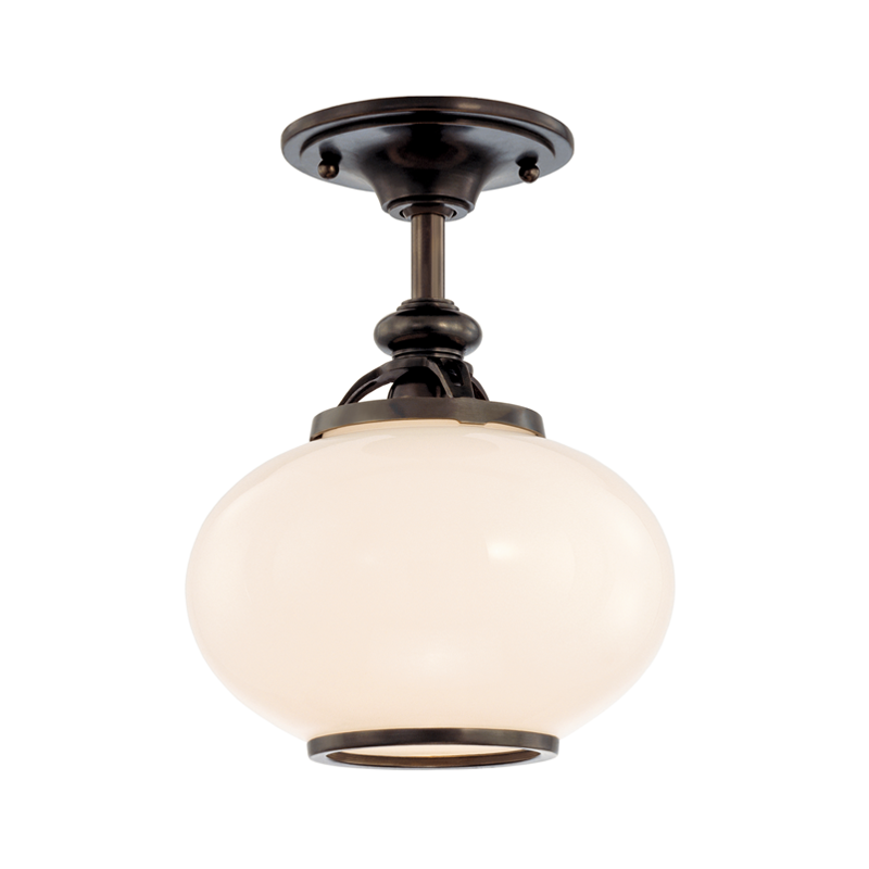Hudson Valley Lighting Canton Semi Flush — Old Bronze