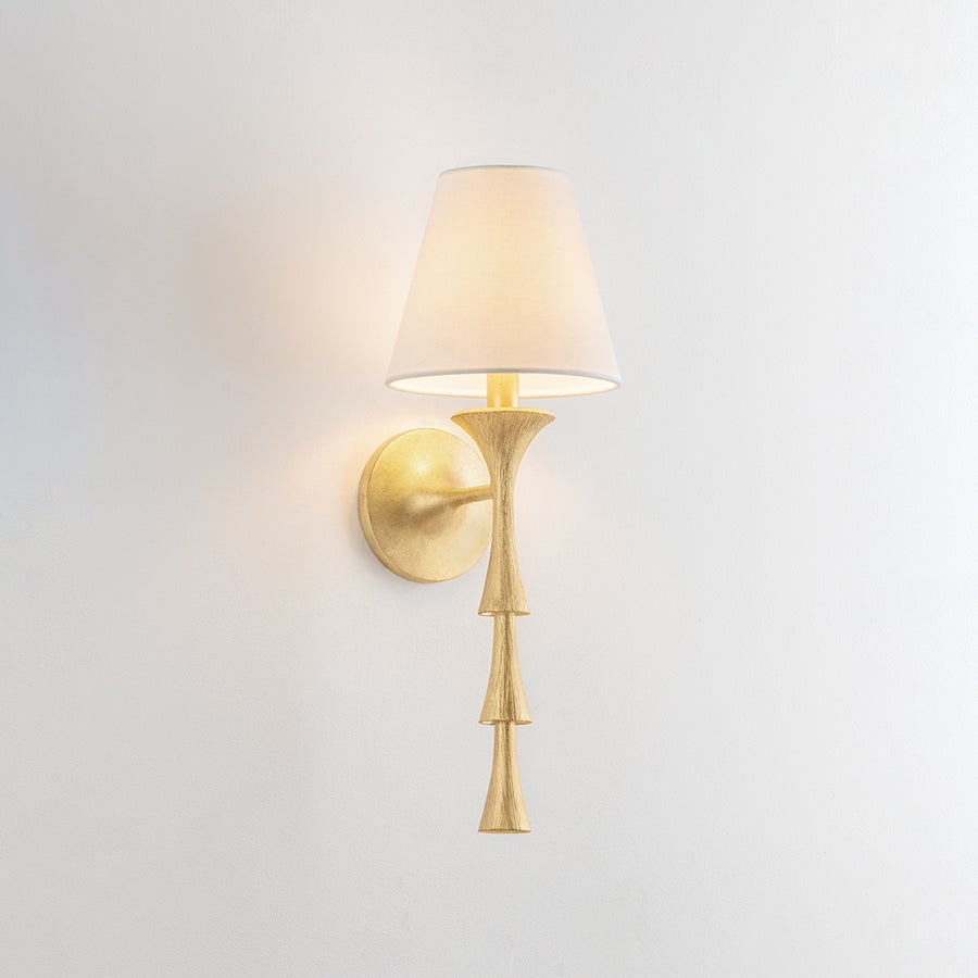 Hudson Valley Lighting VAILS GATE Wall Sconce — Vintage Gold Leaf