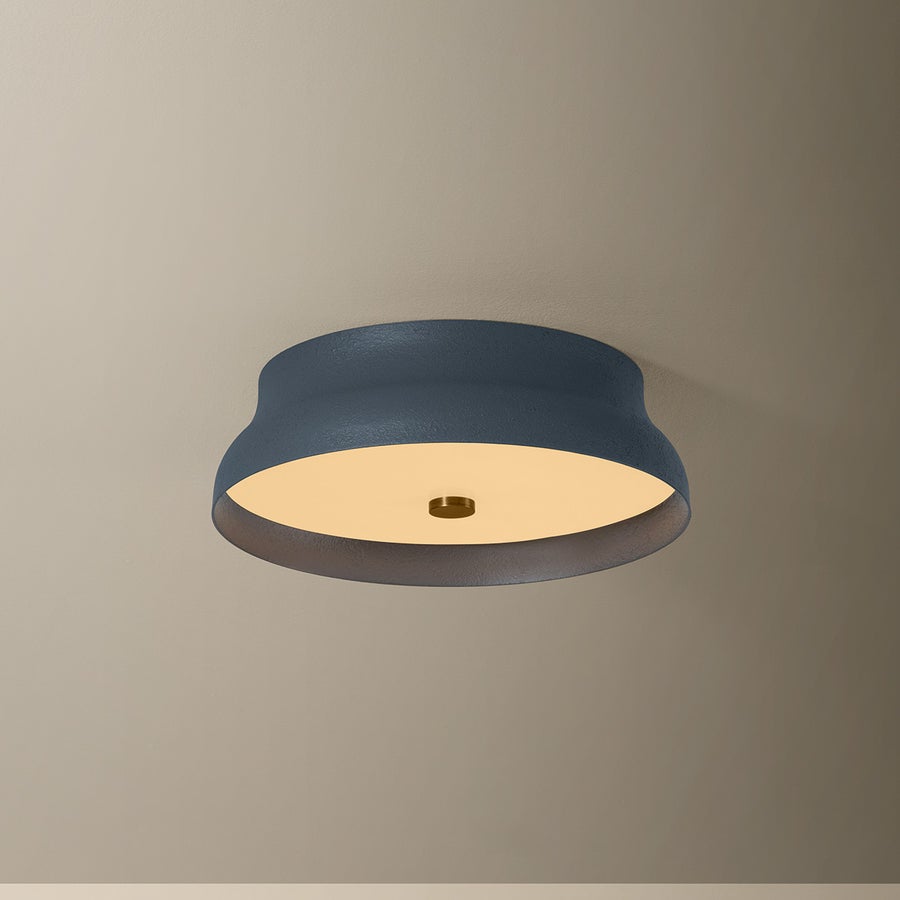 Troy Lighting Shore Flush Mount — C7212-PBR/GSL