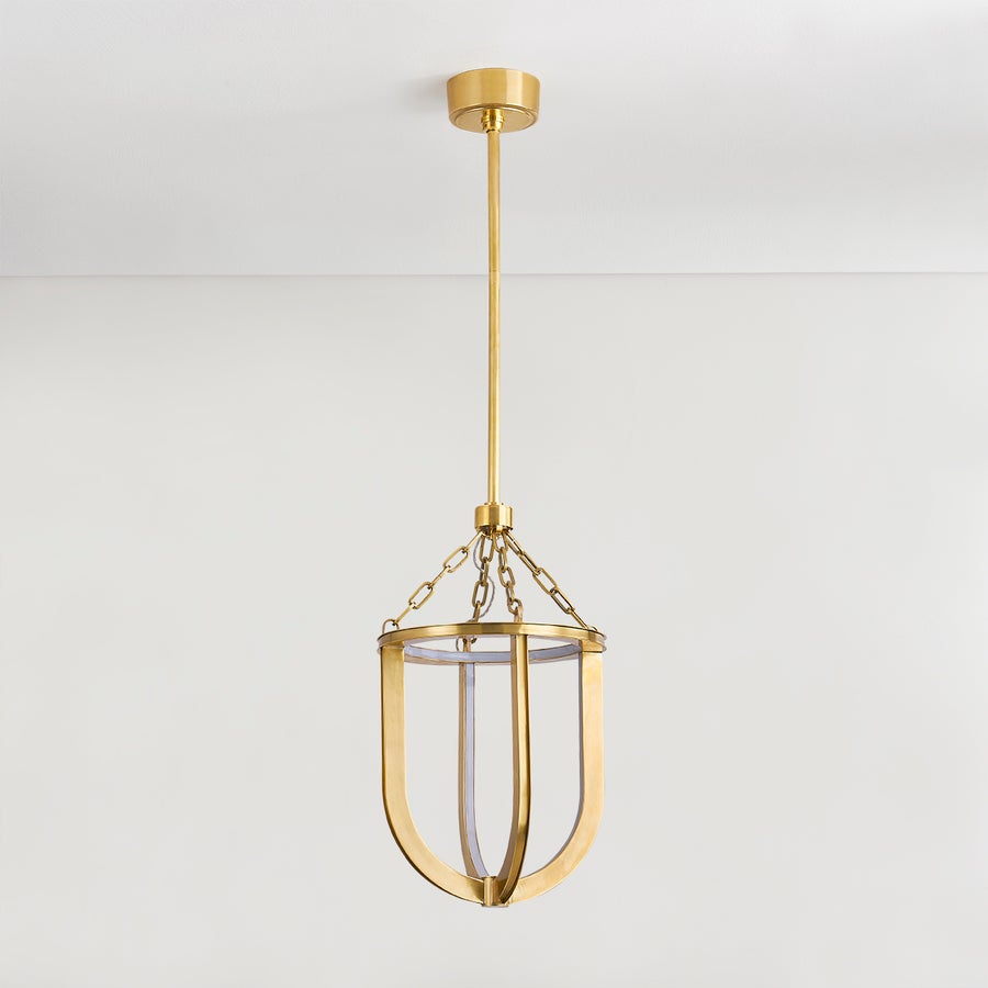 Hudson Valley Lighting TOURNU Lantern — Aged Brass