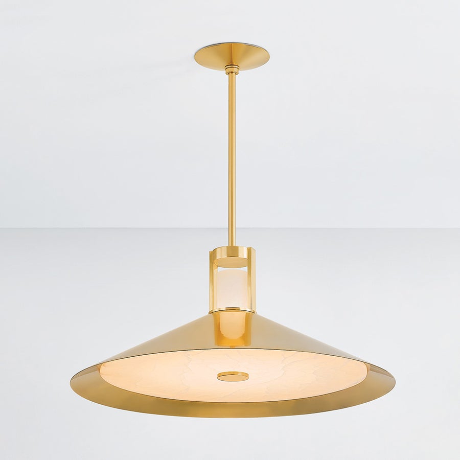 Hudson Valley Lighting CLERMONT PENDANT — Aged Brass