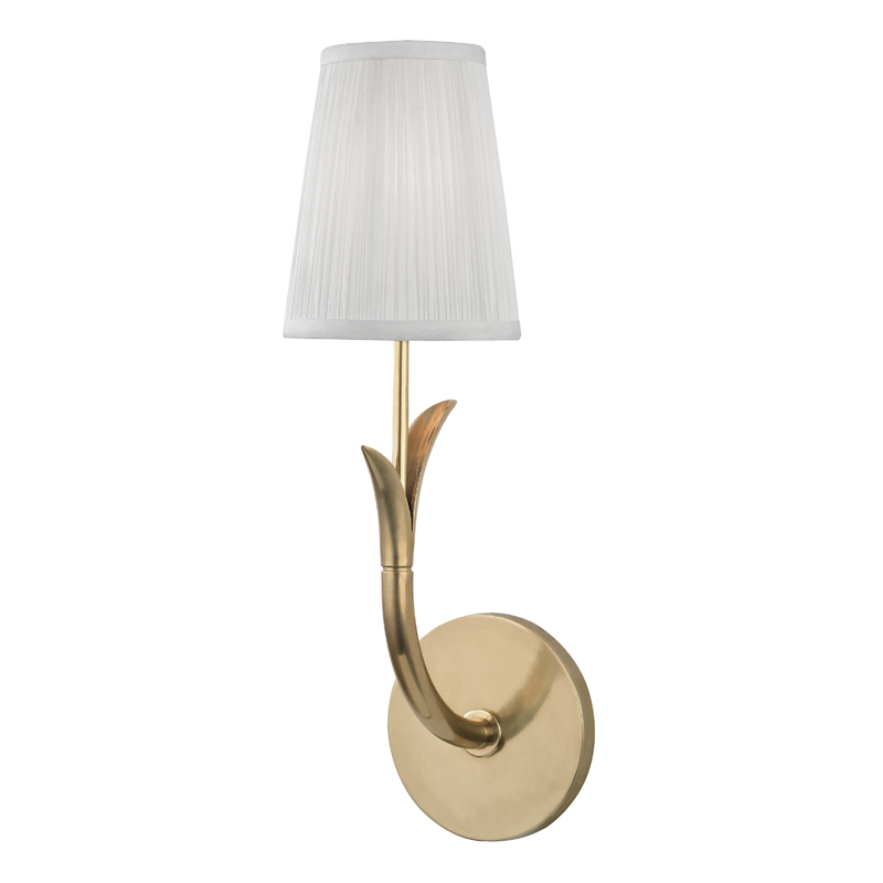 Hudson Valley Lighting Deering Wall Sconce — Aged Brass