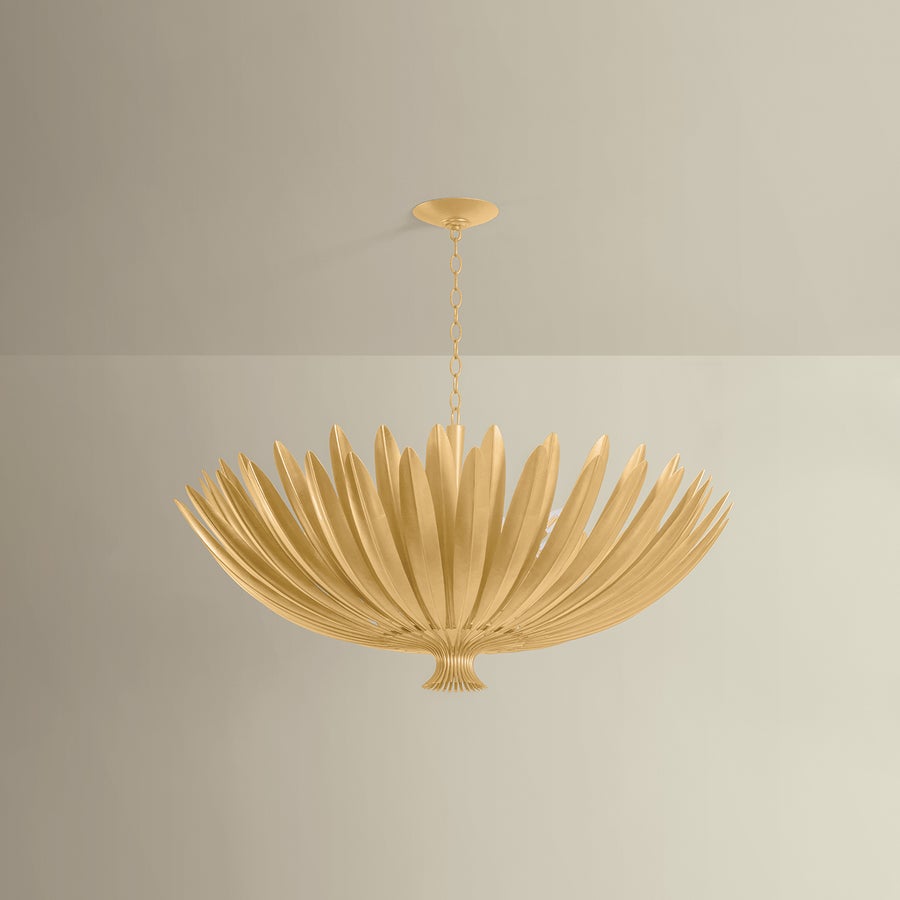 Hudson Valley Lighting Whitfield Chandelier — Vintage Gold Leaf