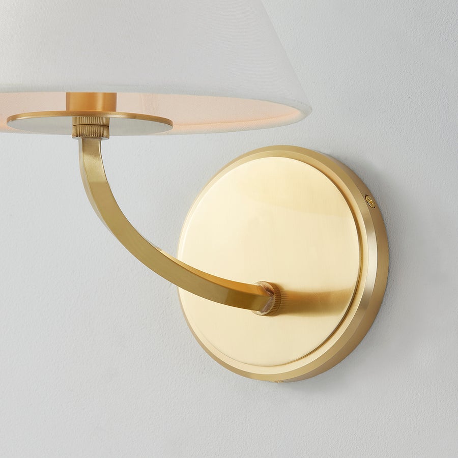 Hudson Valley Lighting Stacey Wall Sconce — Aged Brass