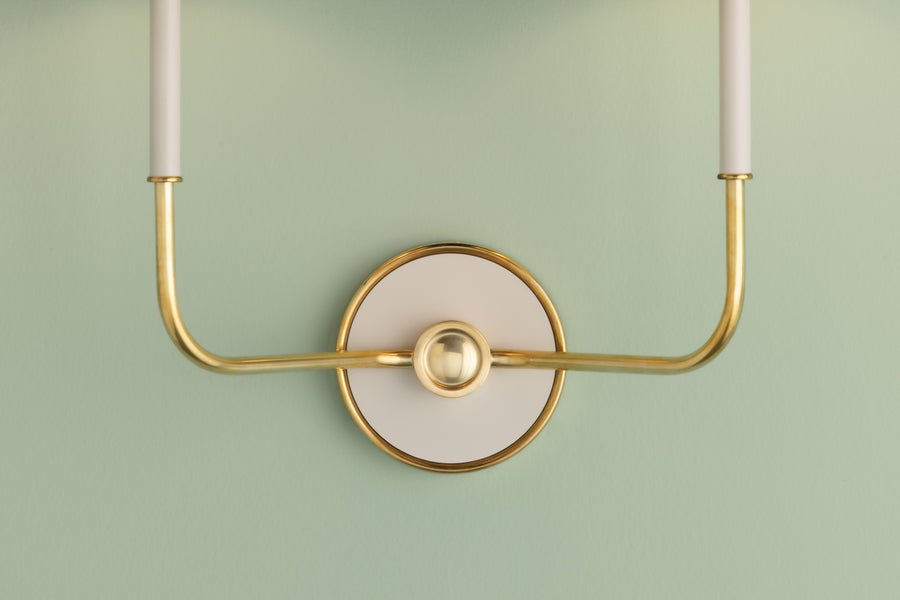 Hudson Valley Lighting Wedgewood Wall Sconce — MDS2201-AGB/OW