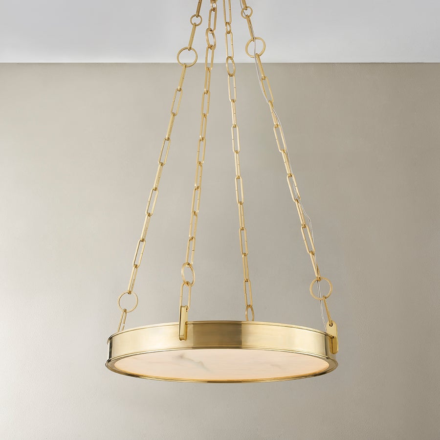 Hudson Valley Lighting Kirby Chandelier — Aged Brass