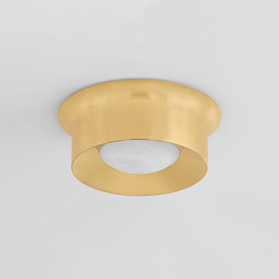 Hudson Valley Lighting NOXON Flush Mount — Aged Brass