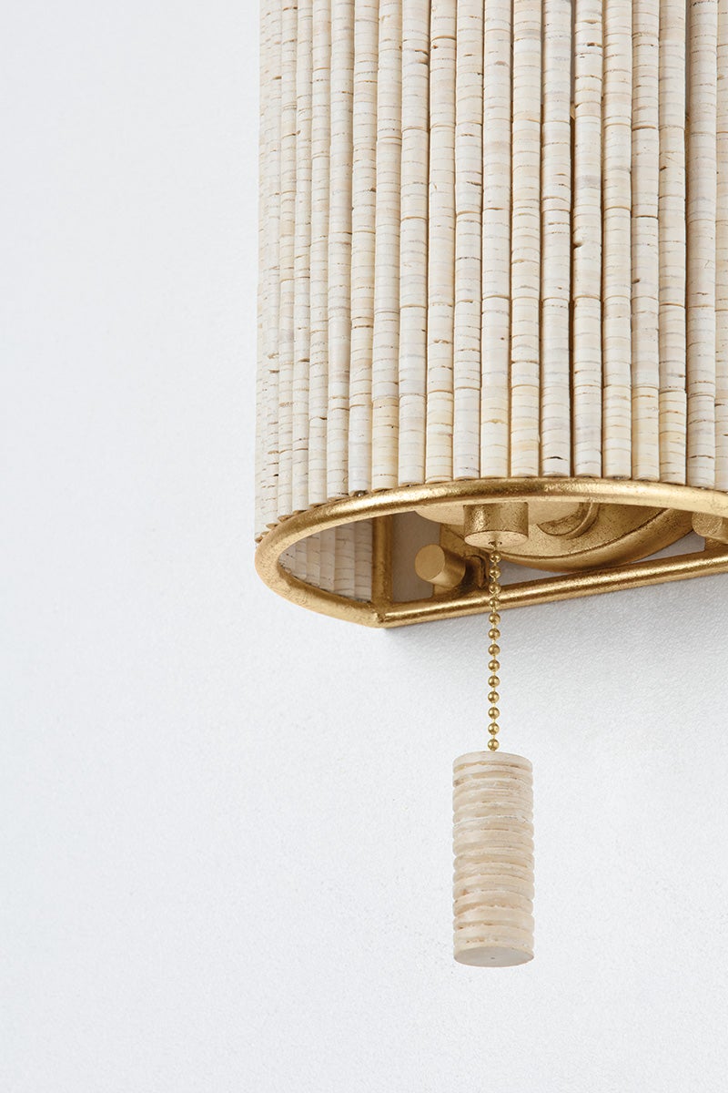 Hudson Valley Lighting HAMPDEN WALL SCONCE — Vintage Gold Leaf