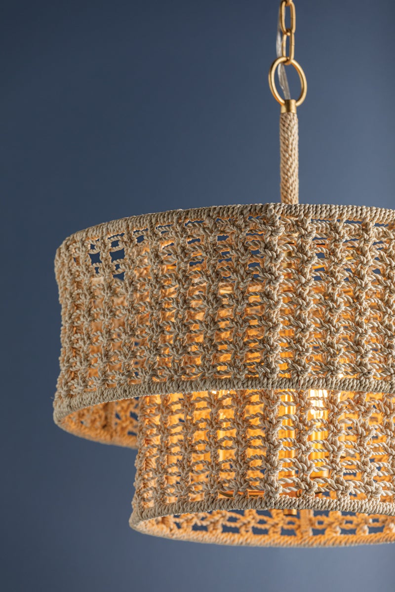 Hudson Valley Lighting YORKHILL PENDANT — Vintage Gold Leaf