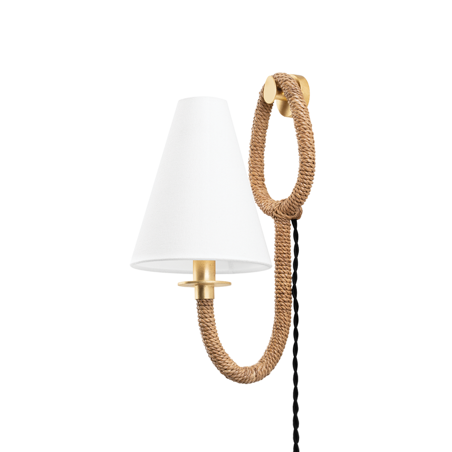 Troy Lighting DEAVER Plug-in Sconce — PTL1215-VGL