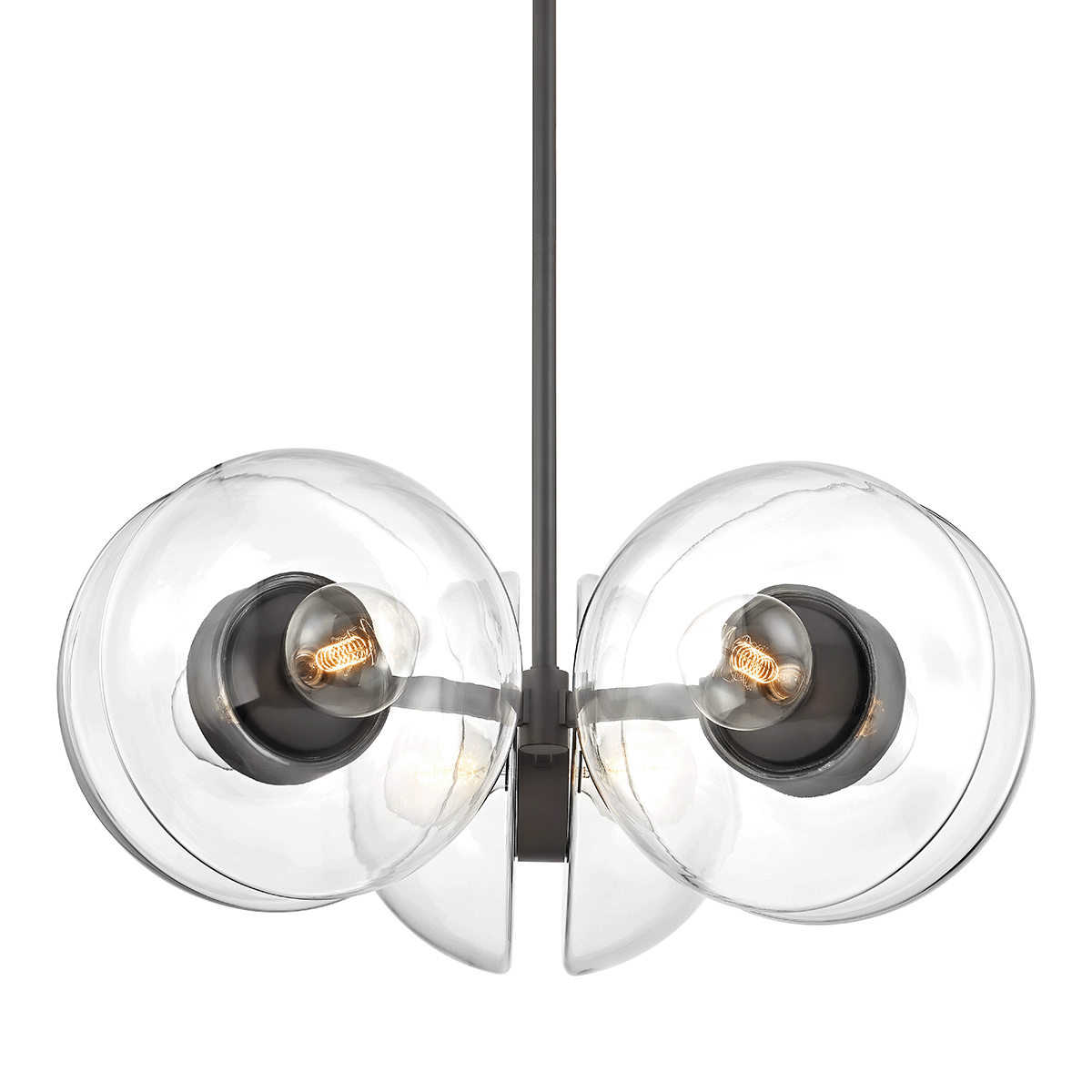Staggered glass 9 light chandelier sales