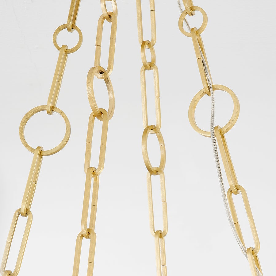 Hudson Valley Lighting Kirby Chandelier — Aged Brass