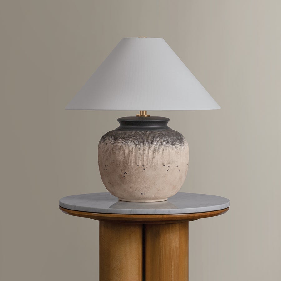 Troy Lighting Unearthed Table Lamp — PTL1723-PBR/CFH